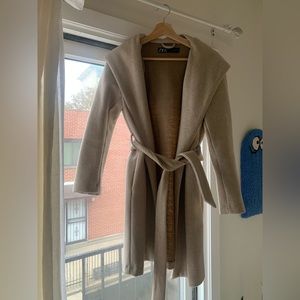 Zara coat with hood and belt